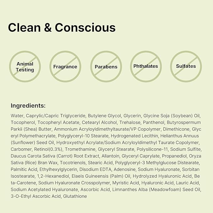 COSRX Retinol 0.3% Cream, 0.67 Oz, Anti-aging Eye & Neck Cream with Retinoid Treatment to Firm Skin, Reduce Wrinkles, Fine Lines, Signs of Aging, Gentle Daily Korean Skin Care