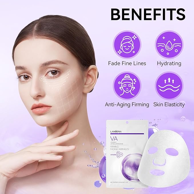 LENBENA Vitamin A Snail Mucin Serum, Self Care, Face Masks for Dry, Sensitive Skin, Not Tested on Animals (Vitamin A)