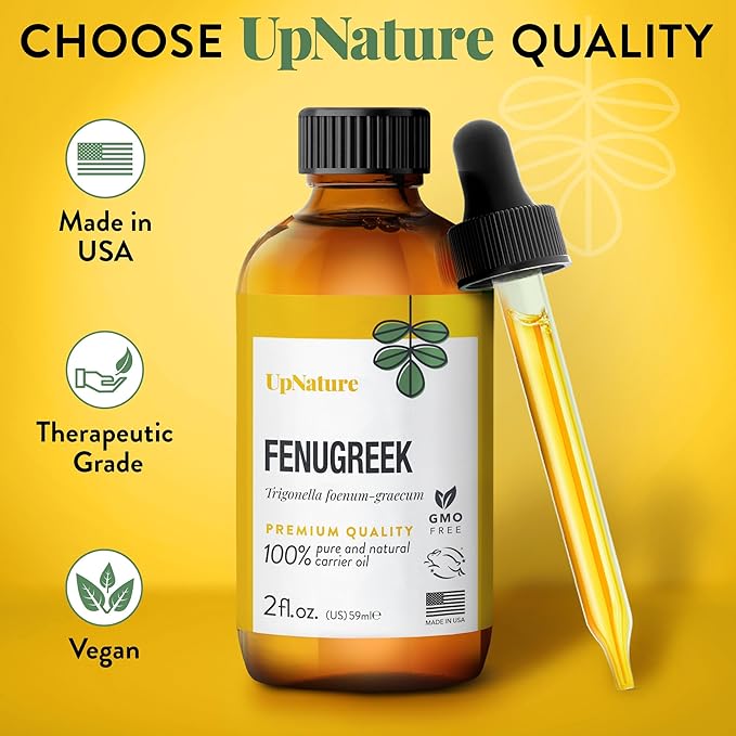 UpNature Fenugreek Oil - 100% Pure Fenugreek Seed Extract Essential Oil, 2oz
