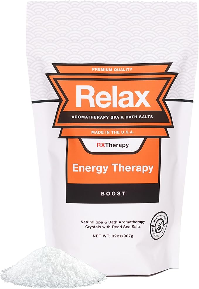 Relax Spa & Bath, Epsom & Dead Sea Salts, Aromatherapy Bath Salts for Hot Tub, Bath, or Spa, Infused with Magnesium, Energy Therapy