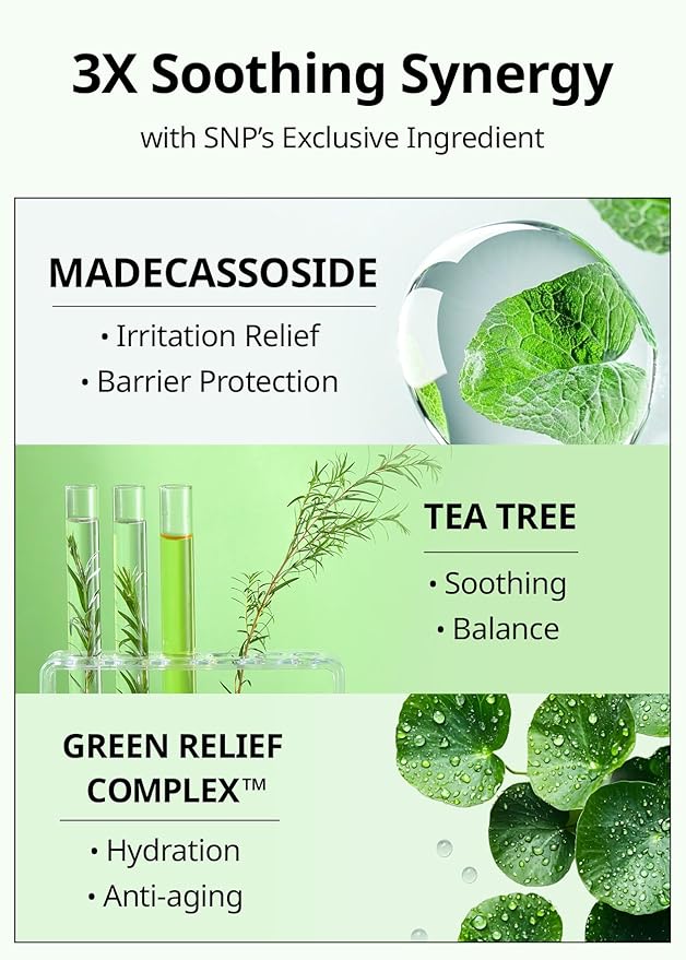 [K Beauty] Skin Return Soothing Essence Sheet Mask | Moisturizing and Hydrating for All Skin Types | Vegan Sheet Masks with Tea Tree Extract | Korean Face Masks Skincare | Facial Mask | 10 Sheets