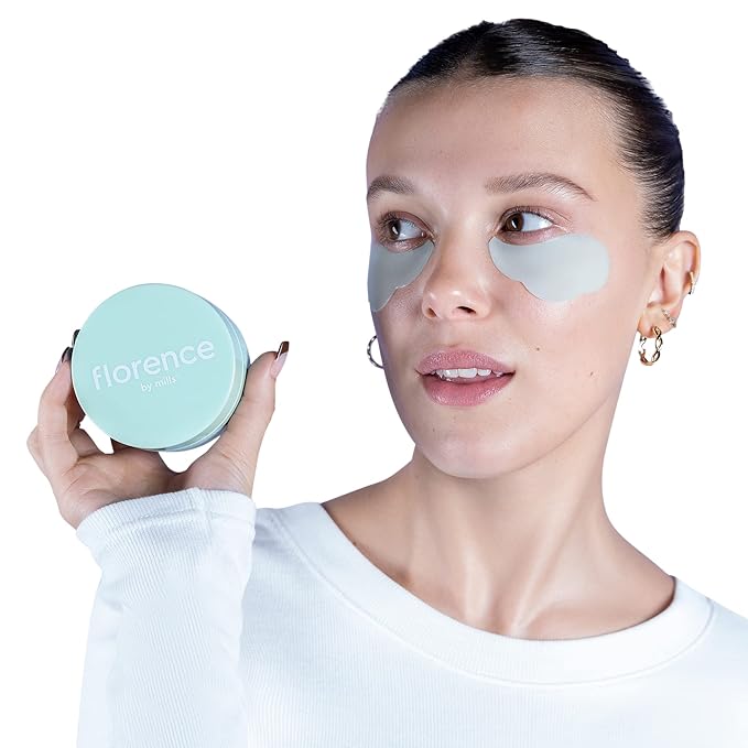 florence by mills Floating Under the Eyes Depuffing Gel Pads, Look Alive Brightening Eye Cream