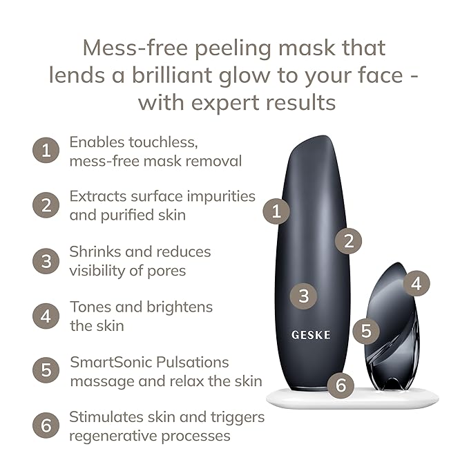 SmartAppGuided™ Touchless Magnetic Peeling Mask 5 in 1 | Magnetic Face Mask | Removes Impurities | Facemask | Pore Cleansing | Skincare for All Genders | Best of Face Masks | Clean Skin Glow
