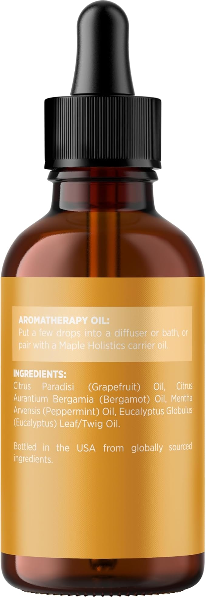 Focus Essential Oil Blend for Diffusers - Citrus and Mint Essential Oils Blend for Energy Focus and Attention Support - Essential Oil for Focus with Aromatherapy Oils for Diffusers and Humidifiers