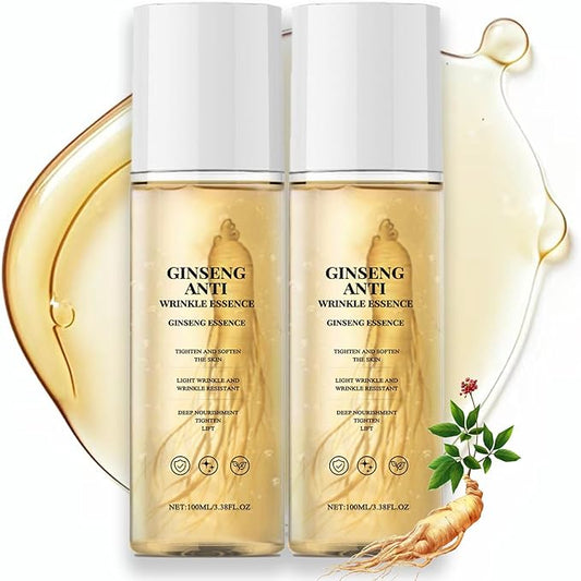 Natural Ginseng Anti-Aging Hydrating Essence Water – 2PCS Face Serum for Women Anti Aging - Ginseng Extract to Deep Moisture & Wrinkle -Pore Minimizer for Face - Anti Aging Serum for All Skin Types