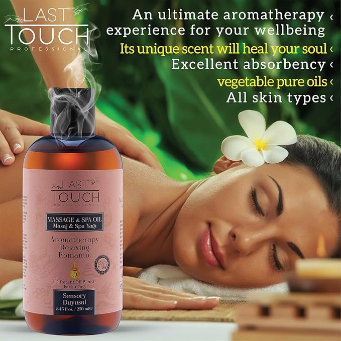 Sensual Massage Oil for Couples Sexual - Massage Oils for Date Night - Massage Oil Massage for Therapy - Aromatherapy Massage Oil Intimate Moments - Aphrodisiac Oil - 8.45 Fl Oz