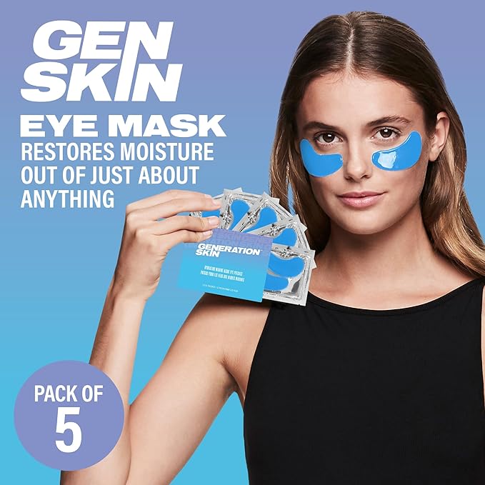 Eye Patches for Dark Circles and Puffiness, Under Eye Mask with Hyaluronic Acid and Marine Algae, Vegan and Cruelty-Free Under Eye Patches, Marine Algae Eye Masks, 5-Pack