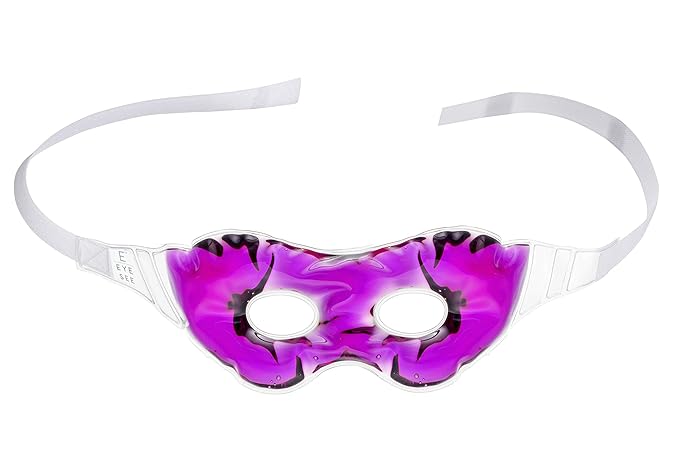 Eye See Gel Eye Mask for Puffiness and Dark Circles - Cooling Eye Masks for After Surgery and Headache/Stress Relief - Multiple Colors Available - Purple