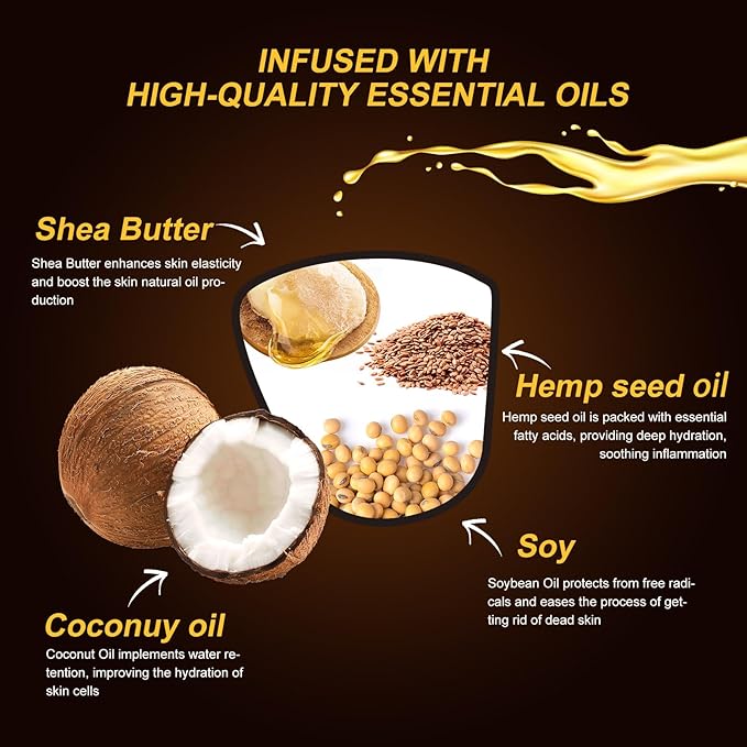 MELONY Massage Oil Candles, Essential Oil Candle Lotion, 8.1OZ/230g, Home Spa with Luxurious Body Oil, Intensive Skin Treatment Candle, Low Temp Body Safe Wax (Passion Flower)