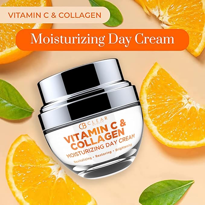 Vitamin C & Collagen + Hyaluronic Acid & Retinol Moisturizer - Dermatologist Tested, Anti-Aging, Fine Lines & Wrinkles Treatment, Korean Skin Care, All Skin Types - Value Set