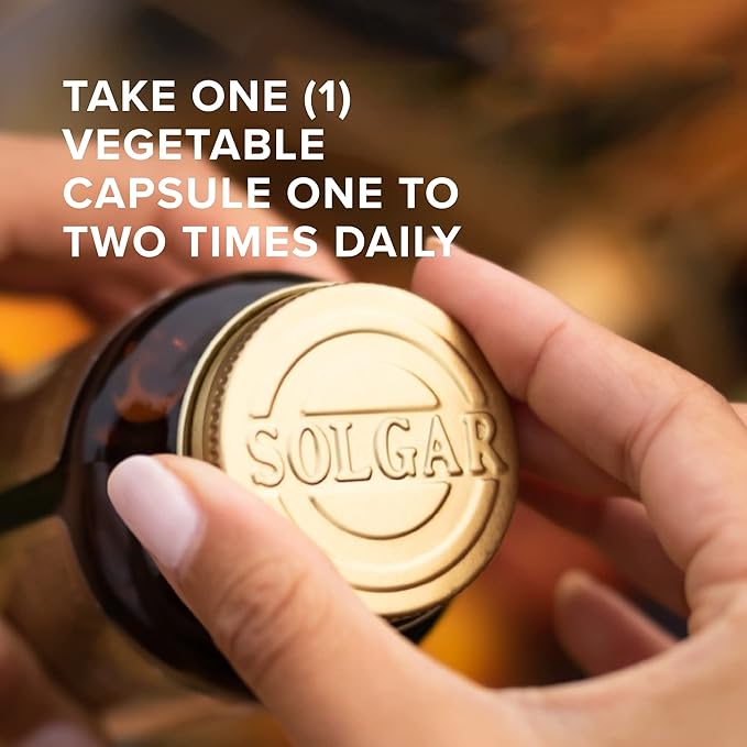 Solgar Biotin 1000 mcg - 100 Vegetable Capsules - Supports Healthy Skin, Nails & Hair - Non-GMO, Vegan, Gluten Free, Dairy Free, Kosher, Halal - 100 Servings