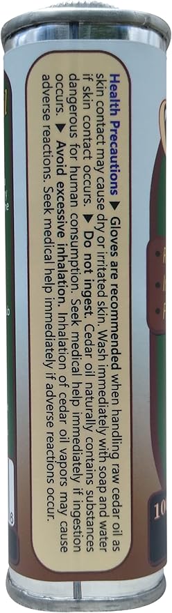 8oz Cedar Oil Can - Essential Eastern Red Cedar Wood (juniperus virginiana) Oil - Fox Creek Cedar Oil