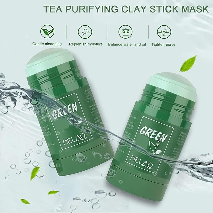 2 Pack Purifying Clay Clean Face Mask, Cleansing Mask Blackhead Remover, Face Moisturizes Oil Control Deep Clean Pore for Men and Women