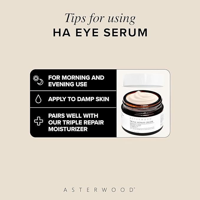 Asterwood Hyaluronic Acid Eye Serum + Lip Treatment