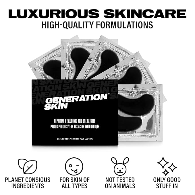 20 Pair Value Bundle featuring 10 x Marine Algae and 10 x Hyaluronic Acid Under Eye patches for Dark Circles and Puffiness