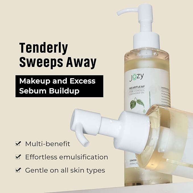 Pore Cleansing Oil - Lightweight Makeup & Blackhead Remover | Lavender Fragrance, Hydrating | Gentle Botanical Cleanser for Sensitive Skin | Asian skincare | C-Beauty’s Answer to Glass Skin (200 ml)