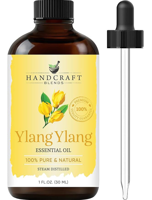 Handcraft Blends Ylang Ylang Essential Oil - 1 Fl Oz - 100% Pure and Natural - Premium Grade Essential Oil for Diffuser and Aromatherapy