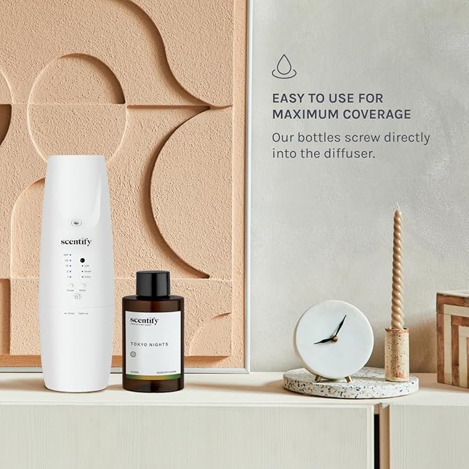 Scentify Tokyo Nights Aroma Oil Refill Scent for Oil Diffusers Luxurious Relaxing Aromatherapy Fragrance 100ml, 3.38oz