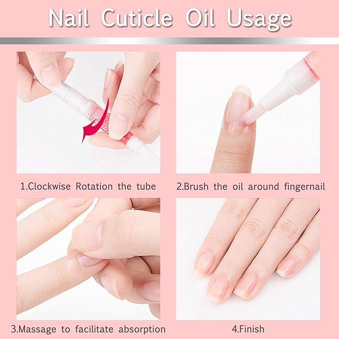 6Pcs Nail Cuticle Oils Nail Nutrition Oil Pen Nail Nourishment Pens 6 Smell Cuticle Revitalizer for Agnail Nourish Skin Nail Care (14pcs)