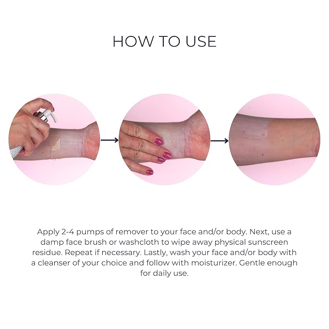 Alana Mitchell Face & Body Sunscreen Remover 5oz - Facial Cleansing Oil, Face Wash, Double Cleansing - All Skin Types, Sensitive Skin, Oily Skin