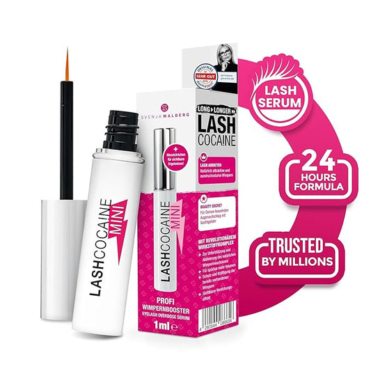 MINI LASHCOCA!NE Eyelash Growth Serum – Lash Enhancer for Longer, Fuller & Thicker Lashes – Paraben-Free, Nourishing Formula with 2-fold active approach – 1ml- SVENJA WALBERG