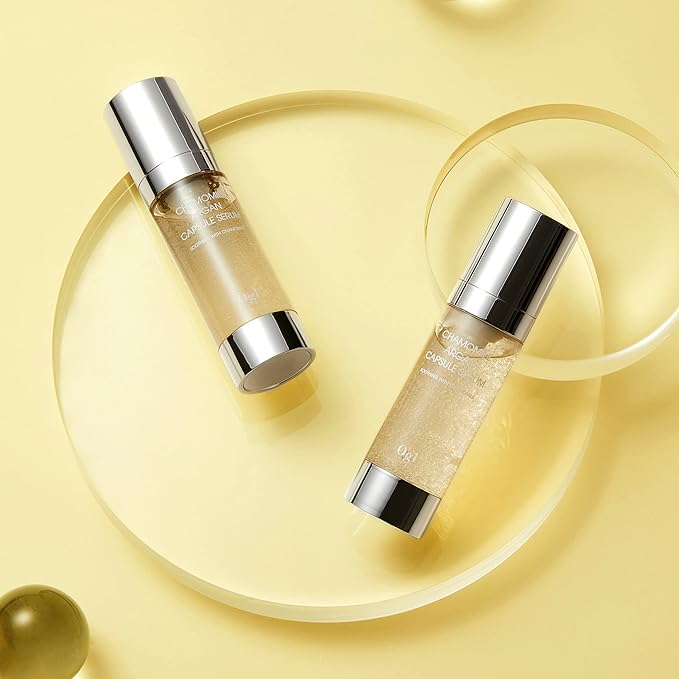 [Ogi] Chamomile Argan Capsule Serum, Vegan Serum, Mild Serum for Soothing, Moisturizing, Sebum Control & Anti-Aging, EWG Green, 1.01 fl. oz.