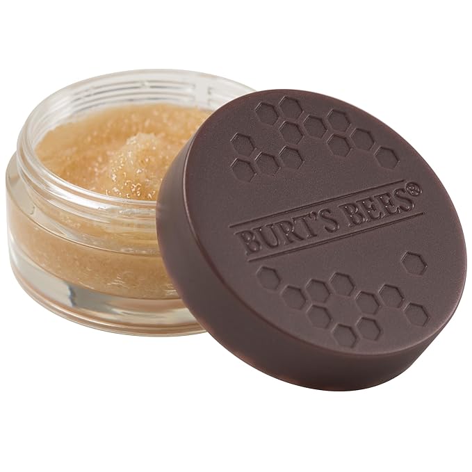 Burt's Bees Conditioning Honey Lip Scrub, Mothers Day Gifts, Exfoliates & Conditions Dry Lips, with Honey Crystals, Use with Overnight Intense Treatment, Natural Origin Care, 0.25 oz.