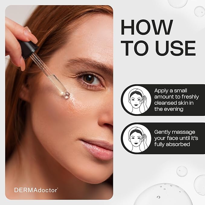 DERMAdoctor 20% Vitamin C Face Oil with Vitamin E & Ferulic Acid | Kakadu C High-Potency Evening Oil, Anti-Aging, Brightening & Hydrating Glow | For All Skin Types – 1.01 fl oz