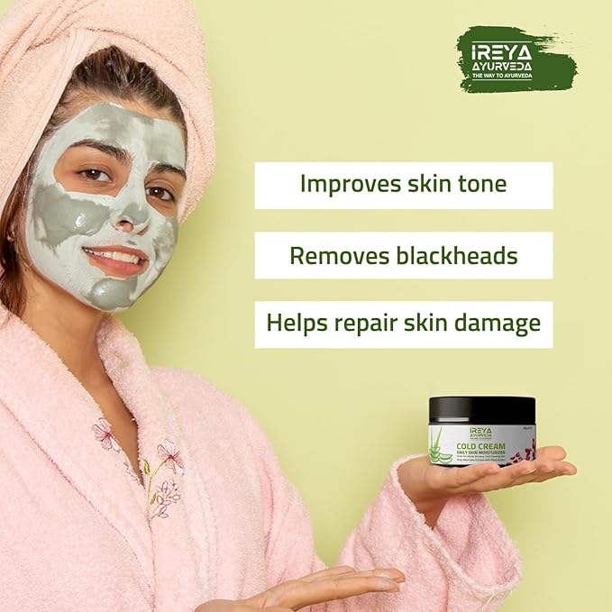 Green Tea Clay Mask with French Green Clay Moisturizing & Hydrating Clay Facial Mask, Deep Cleansing Facial Mask with kaolin clay, Vitamin E, Bentonite Clay, & Aloe Vera Extract
