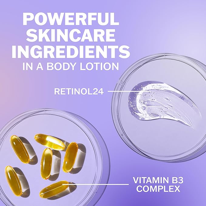 Olay Body Lotion for Women, Smoothing with Retinol Serum, Visibly Smoother Skin, 24hr Moisture & Hydration, Fast Absorbing Formula, Vitamin B3 Complex, For All Skin Types, 17 fl oz