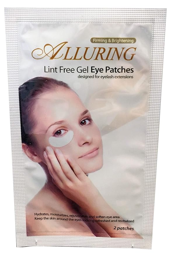 Alluring Eyelash Extensions Under Eye Anti-wrinkle Collagen Eye Pads Patches - CRESCENT SHAPE QTY 75