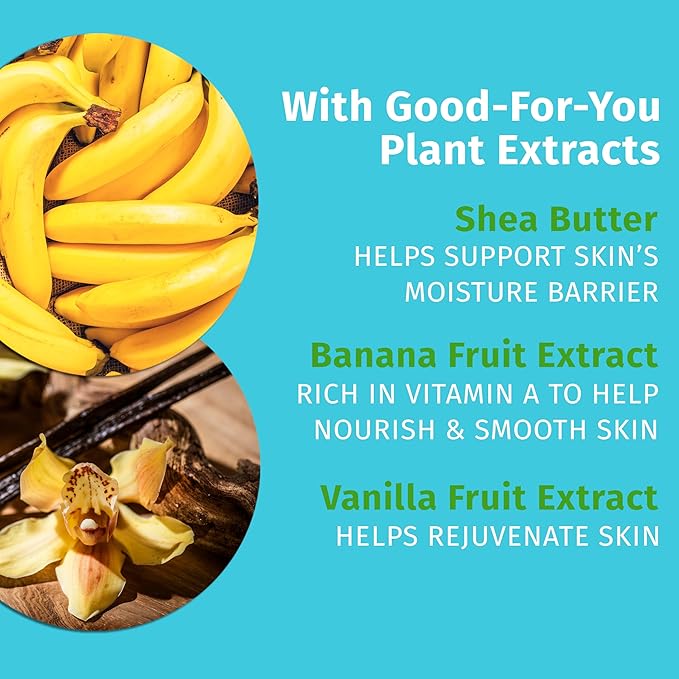 Hempz Mini Sugared Banana & Vanilla Blossom Body Lotion, Ultra Hydrating Moisturizer for men and women, 2.25 oz