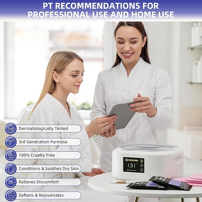 Paraffin Wax Machine for Hand and Feet - 3500ml Hand Wax Paraffin Machine with 8 Pcs Lavender Paraffin Bath, Moisturizing and Exfoliating