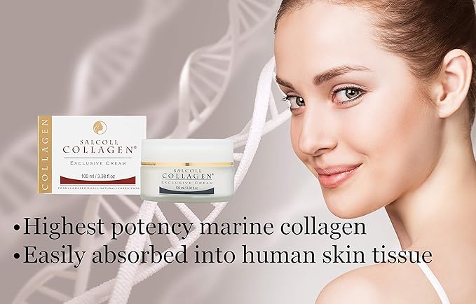 Collagen - Anti-Aging Marine Collagen Face Cream - Firming Moisturizer for Fine Lines & Wrinkles, Day & Night Treatment, All Skin Types, 100 ml. Jar