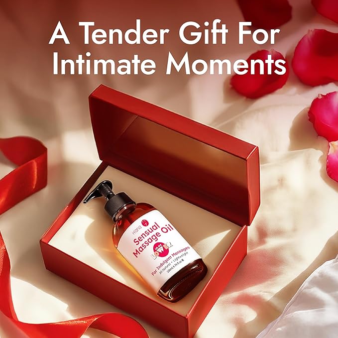 H'ana Sensual Massage Oil for Date Night - Gently Warming, Soothing & Hydrating, Crafted with 100% Pure Vanilla Body Oil for Intimate Moments and Bedtime Therapy (6.76 Fl Oz)
