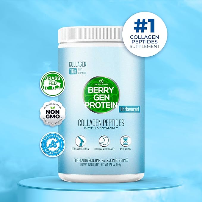 Unflavored Collagen Protein Powder with Biotin & Vitamin C – Powerful Bone & Joint Support, Anti-Aging Formula for Radiant Skin, Hair & Nails, Antioxidant-Rich Wellness Boost – 500g (2)