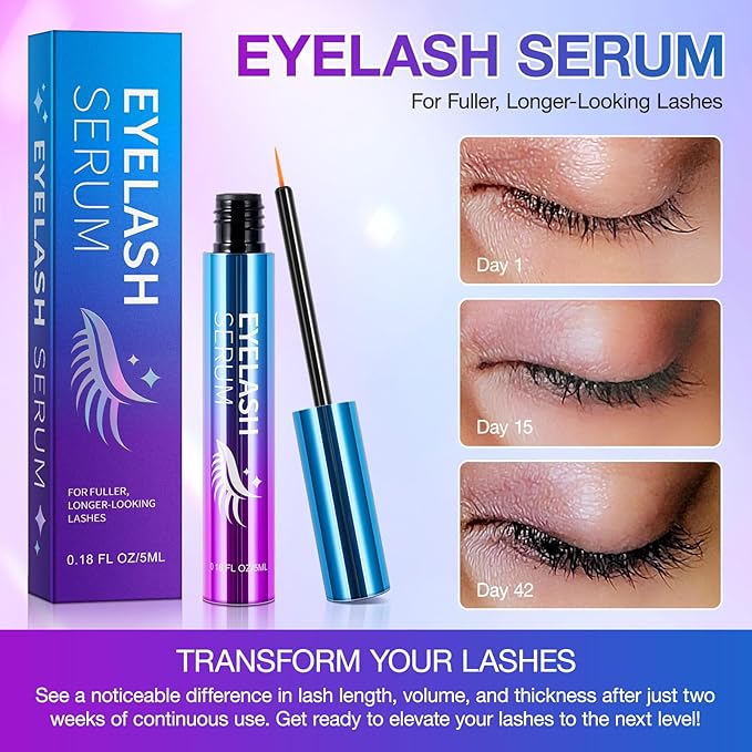 Lash Serum - Rapid Eyelash Growth Serum,eyelash serum,Enhancing Growth Thickness,Boost Thicker, Fuller, and Longer Lashes 5ml