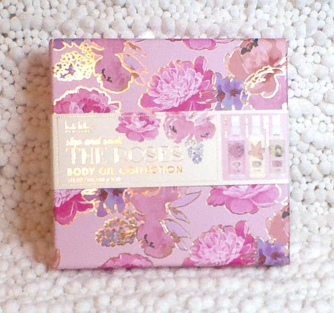 Nicole Miller Stop and Smell The Roses Body Oil Collection, 3.4 fl oz