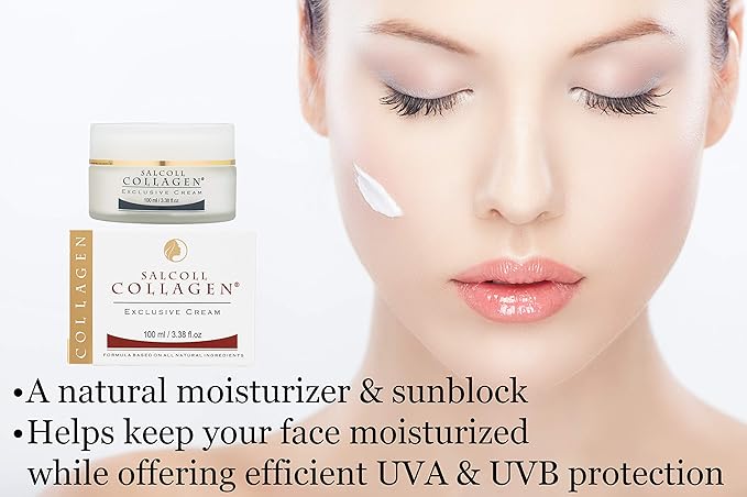 Collagen - Anti-Aging Marine Collagen Face Cream - Firming Moisturizer for Fine Lines & Wrinkles, Day & Night Treatment, All Skin Types, 100 ml. Jar