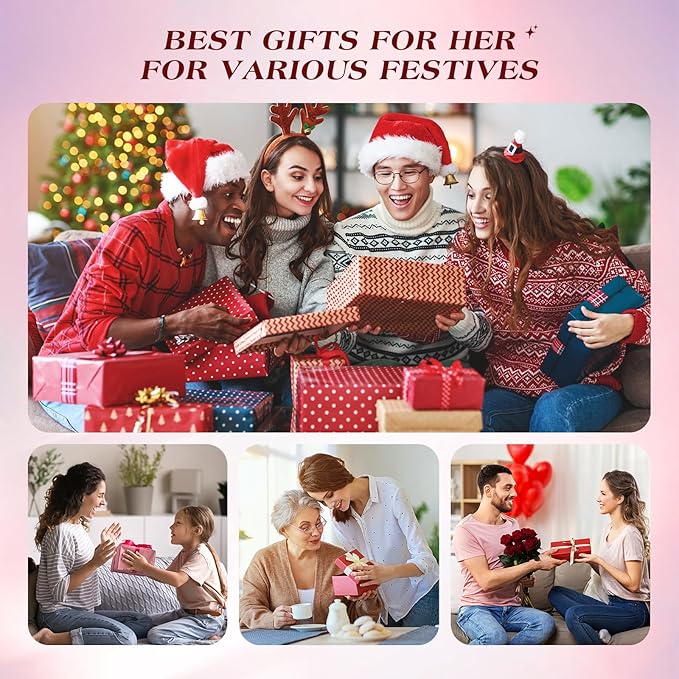 Microcurrent Facial Device, 3 Modes Red Light Therapy for Face and Neck, Skin Care Facial Massager Perfect Gifts for Women Men(Gold)