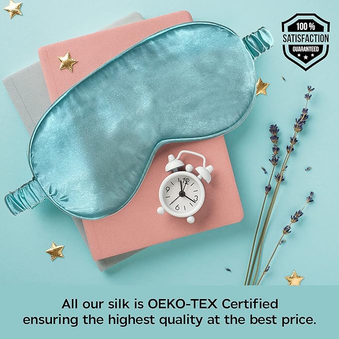 Le Luxe Sleep Mask (Luxury Silk Sleep Mask, Silky Smooth Comfort - Eye Cover - Eye Mask - Anti Aging - Skin Care - Ultra Soft - Light & Comfy (Crepe Pink)