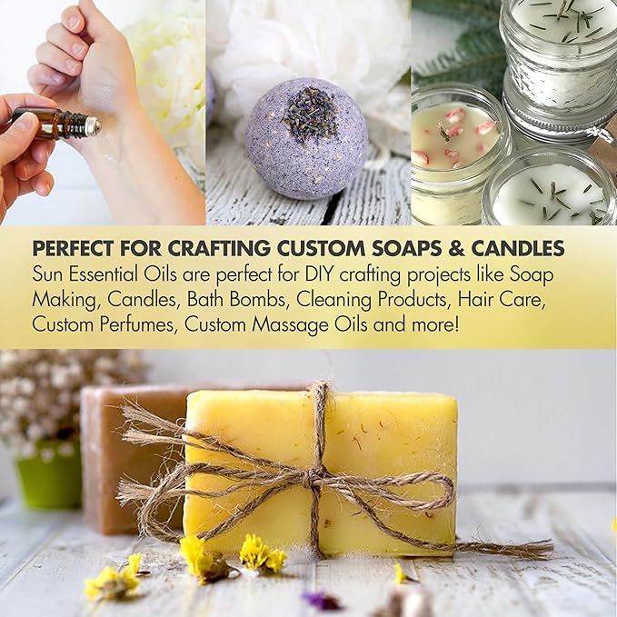 Sun Essential Oils Australian Sandalwood Essential Oil - 4oz Sandalwood Aromatherapy Oil