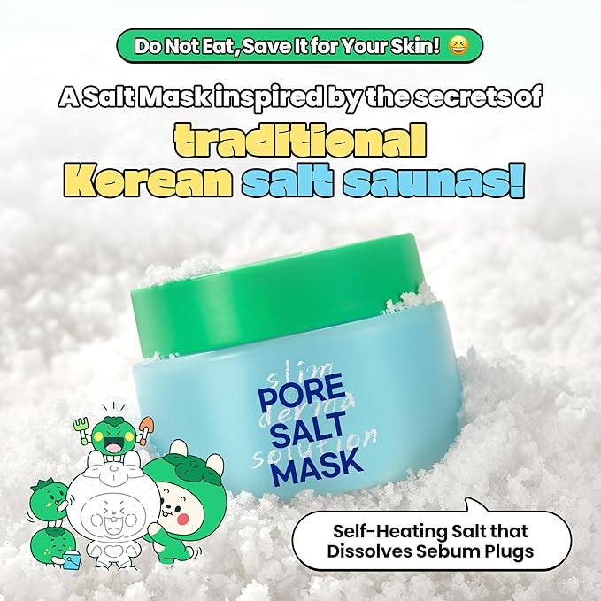Lab.it Self-Heating Face Scrub – Exfoliating Face Wash & Deep Pore Cleaner Mask for Oily Skin, Sebum Control, Melts Blackheads, Refines Skin Texture with Salt, facial exfoliator (50g / 1.69 fl. oz.)