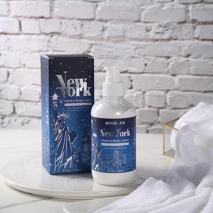 Daily Hand & Body Lotion with Moisturizing Shea Butter - New York with the Scent of Wood Sage & Sea Salt - 236 ML / 8 FL OZ