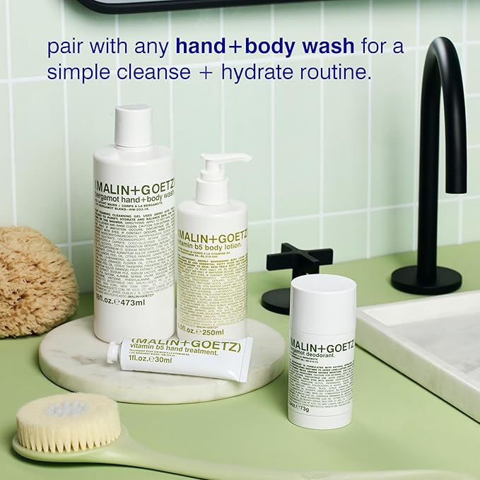 Malin + Goetz Vitamin B5 Body Lotion for Women & Men, 16 Fl. Oz. — Body Moisturizer for Dry Skin, All Skin Types, Dry Skin Moisturizer, Hydrating Body Lotion, Vegan & Cruelty Free