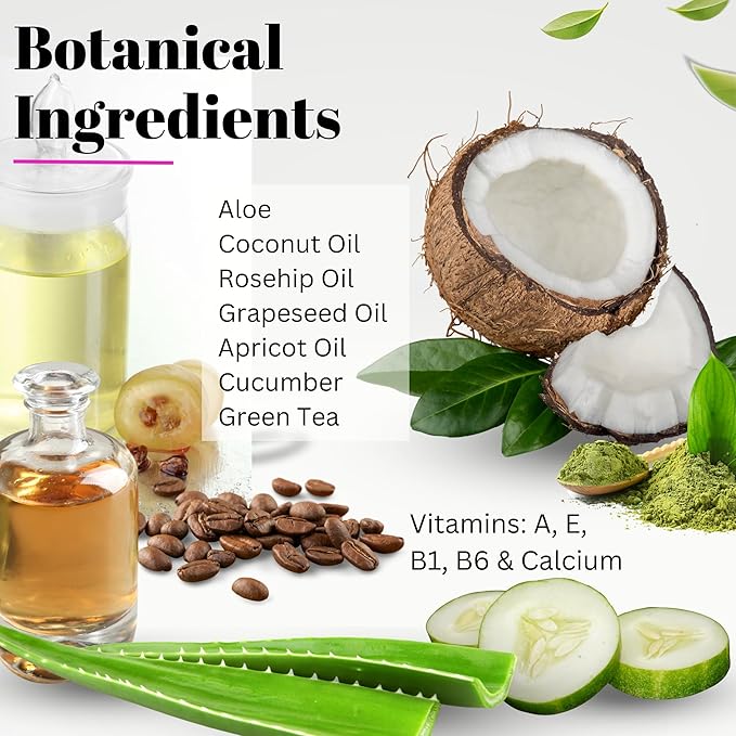 Fifth & Skin Caffeine Eye Cream – Made in USA! Eye Whip - 1 OZ - Natural - Organic – Vegan & Cruelty Free – for Puffy Eyes, Dark Circles, Fine Lines - w/Hyaluronic Acid