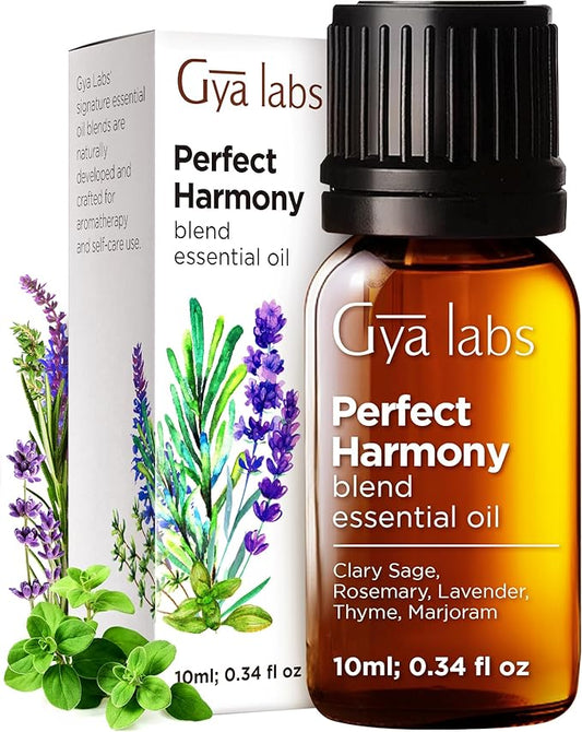 Gya Labs Harmony Essential Oil Blend - Soothing & Sweet Scent (0.34 Fl Oz)