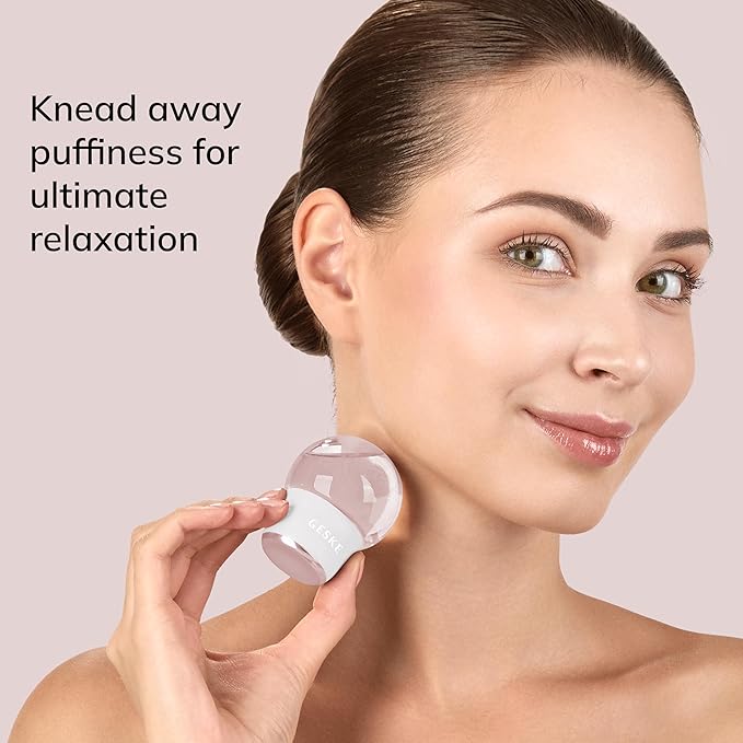 SmartAppGuided™ Cool & Warm Face & Body Massager | 7 in 1 | Multifunctional Massager | Face & Body | Battery-free Cooling & Warming | Firms, Relaxes & De-Puffs Skin | Globular Design