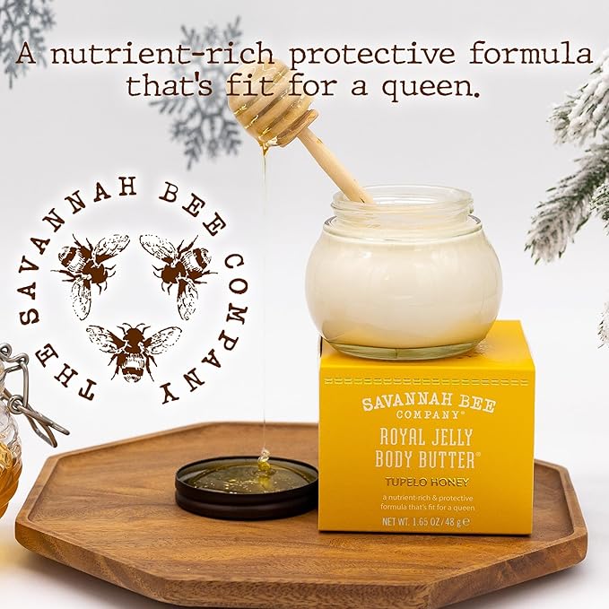 Savannah Bee Company Royal Jelly Body Butter - Deep Hydrating Body Butter for Dry Skin