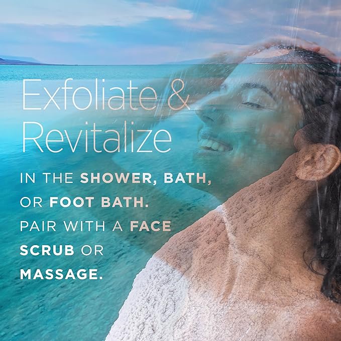 Minera Dead Sea Salt, 100% Pure & Natural, 19 lbs. Fine Grain (0-1.7 mm) Bulk Bag, Easily Dissolving Dead Sea Salts for Soaking & Bathing, Skin Nourishing Fine Sea Salt, Unscented